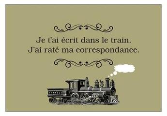 Couverture du livre « Carte postale : je t'ai ecrit dans le train. j'ai rate ma correspondance. » de Frederic Deville aux éditions Deville