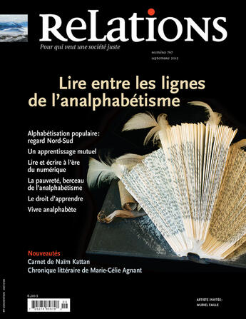 Couverture du livre « Relations. No. 767, Septembre 2013 » de Naim Kattan et Pierre Gaudreau et Emiliano Arpin-Simonetti et Normand Breault et Elias Omondi Opongo et Nicole Jette et Christiane T aux éditions Centre Justice Et Foi