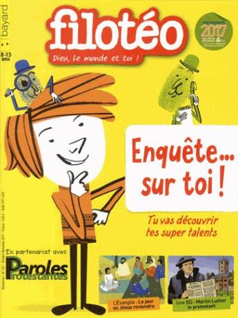 Couverture du livre « FILOTEO N.247 ; octobre novembre 2017 » de Filoteo aux éditions Bayard Presse