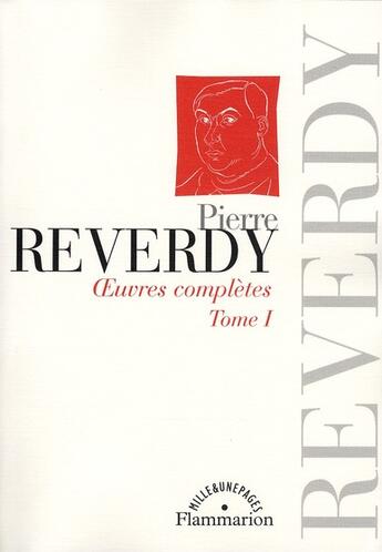 Couverture du livre « Oeuvres complètes Tome 1 » de Pierre Reverdy aux éditions Flammarion