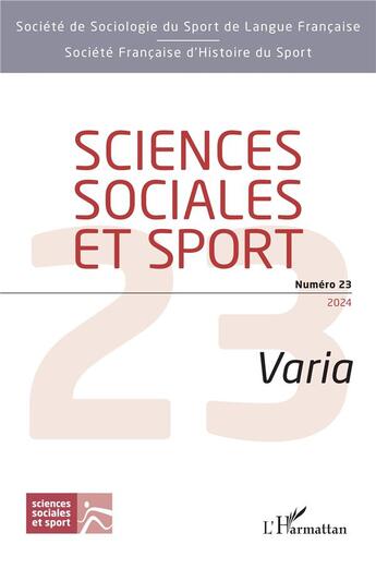 Couverture du livre « Sciences sociales et sport : Varia » de  aux éditions L'harmattan