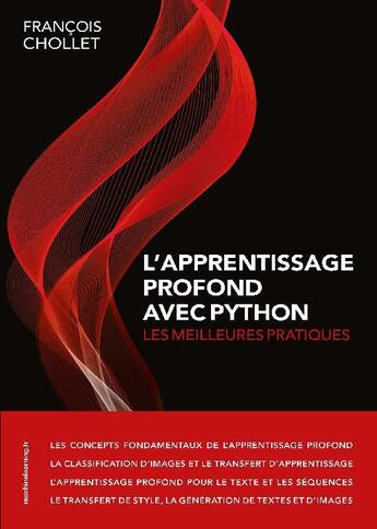 Couverture du livre « L'apprentissage profond avec python » de Francois Chollet aux éditions Machinelearning.fr