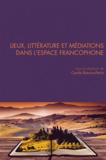 Couverture du livre « QUESTIONS DE COMMUNICATION T.36 ; lieux, littérature et médiations dans l'espace » de Carole Bisenius-Penin aux éditions Pu De Nancy