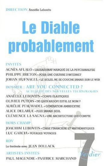 Couverture du livre « Diable probablement n 7 » de  aux éditions Verdier