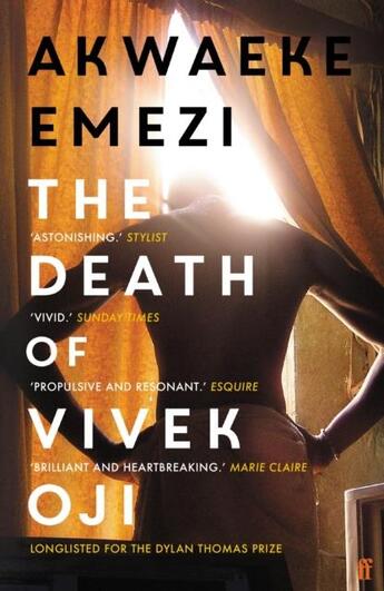 Couverture du livre « THE DEATH OF VIVEK OJI » de Akwaeke Emezi aux éditions Faber Et Faber