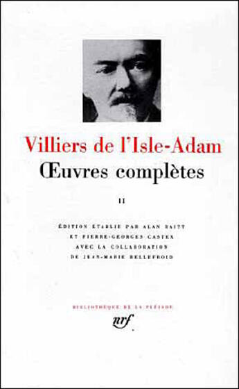 Couverture du livre « Oeuvres complètes Tome 2 » de Auguste De Villiers De L'Isle-Adam aux éditions Gallimard