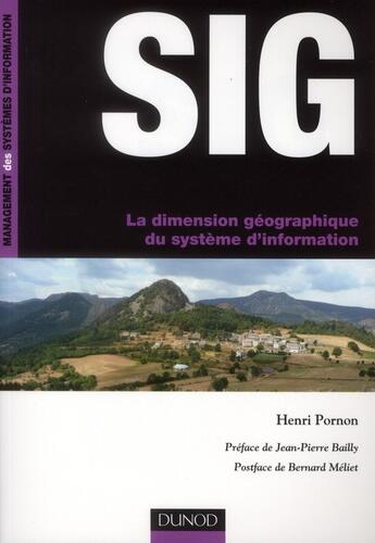 Couverture du livre « SIG, la dimension géographique du système d'information » de Henri Pornon aux éditions Dunod