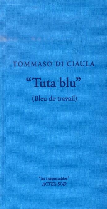Couverture du livre « Tuta blu