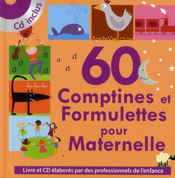 Couverture du livre « 60 comptines & formulettes pour maternelle » de  aux éditions Eveil Et Decouvertes