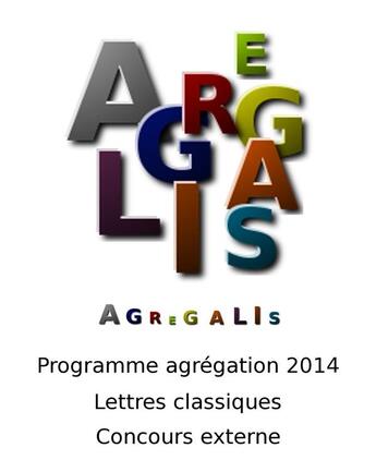 Couverture du livre « Programme agrégation 2014 - Lettres Classiques - Concours Externe » de Montesquieu aux éditions Digiscrib