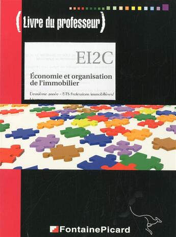 Couverture du livre « Livre Prof Eco Et Org. De L'Immo. Les Problematiques Autour Du Logement Bts Prof. Immob/Licence » de Georgel.Ralu aux éditions Fontaine Picard