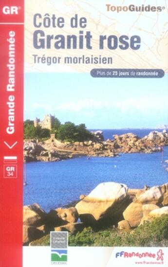 Couverture du livre « Côte de granit rose, trégor morlaisien ; gr34.36 » de  aux éditions Ffrp