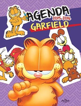 Couverture du livre « Garfield : agenda (édition 2015/2016) » de Jim Davis aux éditions Presses Aventure