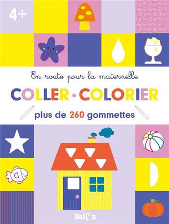 Couverture du livre « Erpm - coller et colorier 4+ » de  aux éditions Le Ballon