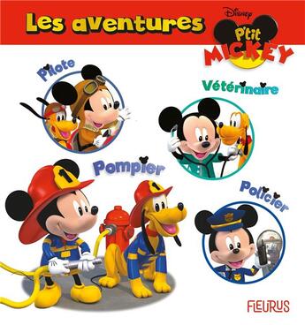 Couverture du livre « Les aventures : pilote, vétérinaire, pompier, policier » de Nathalie Belineau et Christelle Mekdjian aux éditions Fleurus