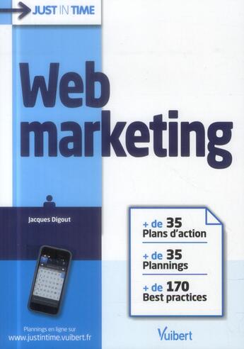 Couverture du livre « Web marketing » de Jacques Digout aux éditions Vuibert