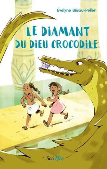 Couverture du livre « Le diamant du dieu crocodile » de Evelyne Brisou-Pellen aux éditions Scrineo