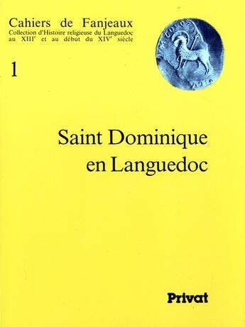 Couverture du livre « Saint domin en langu n1 » de Fanjeaux aux éditions Privat