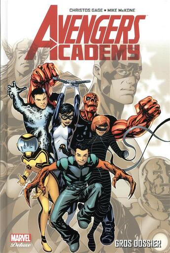 Couverture du livre « Marvel academy Tome 1 ; gros dossier » de Christos N. Gage et Mike Mckone aux éditions Panini