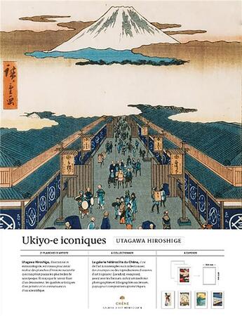 Couverture du livre « Utagawa Hiroshige : Ukiyo-e iconiques ; galerie d'art hétéroclite » de  aux éditions Chene