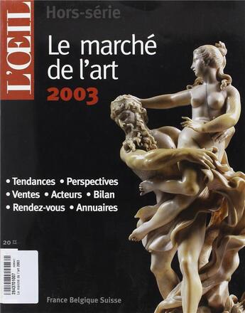 Couverture du livre « Le marche de l'art 2003 » de  aux éditions Paf