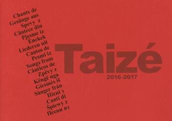 Couverture du livre « Chants de Taizé 2016-2017 » de  aux éditions Presses De Taize