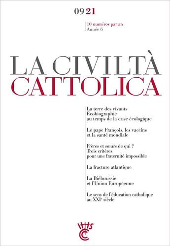 Couverture du livre « La civlta cattolica 0921 » de Sj Antonio Spadaro aux éditions Parole Et Silence