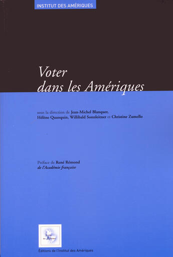 Couverture du livre « Voter dans les Amériques » de Jean-Michel Blanquer aux éditions Iheal