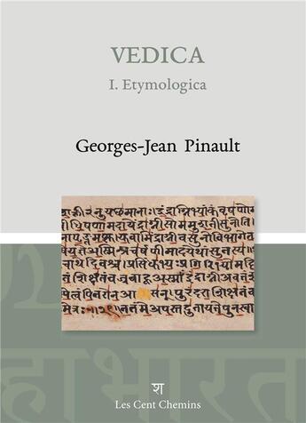 Couverture du livre « Vedica » de Georges-Jean Pinault aux éditions Les Cent Chemins