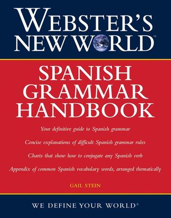 Couverture du livre « Webster's New World Spanish Grammar Handbook, 1st Edition » de Gail Stein aux éditions Houghton Mifflin Harcourt