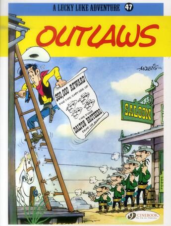 Couverture du livre « Lucky Luke t.47 ; outlaws » de Rene Goscinny et Morris aux éditions Cinebook