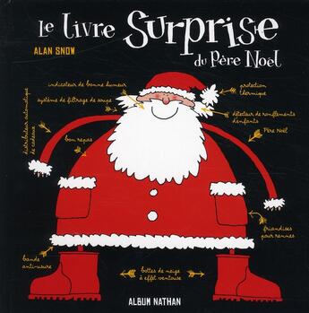 Couverture du livre « Le livre surprise du Père Noël » de Alan Snow aux éditions Nathan