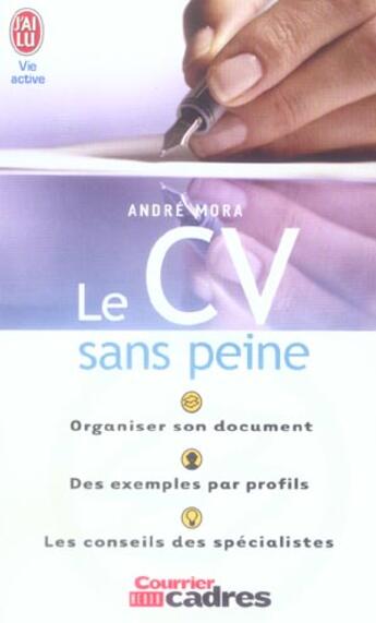 Couverture du livre « Cv sans peine (le) - logo 