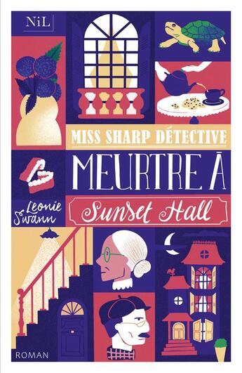 Couverture du livre « Miss sharp detective - meurtre a sunset hall » de Leonie Swann aux éditions Nil