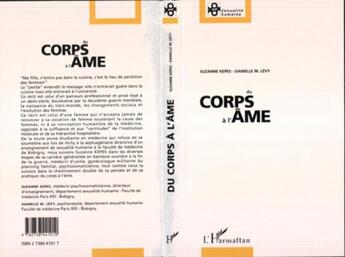 Couverture du livre « Du corps à l'âme » de  aux éditions L'harmattan