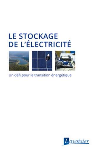 Couverture du livre « Le stockage de l'électricité ; un défi pour la transition énergétique » de  aux éditions Tec Et Doc