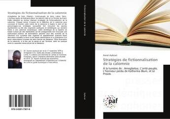 Couverture du livre « Stratégies de fictionnalisation de la calomnie » de Assion Ayikoué aux éditions Presses Academiques Francophones