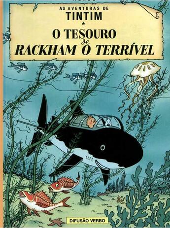 Couverture du livre « As aventuras de Tintim t.12 ; o tresouro de Rackham o terrível » de Herge aux éditions Casterman