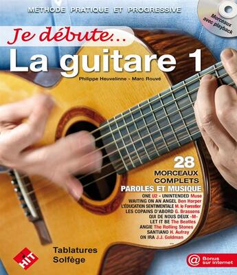 Couverture du livre « Je debute la guitare » de  aux éditions Hit Diffusion