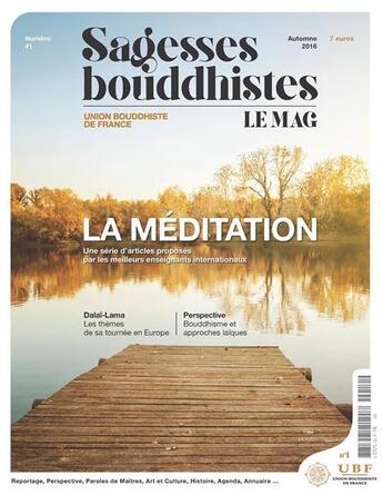 Couverture du livre « Sagesses bouddhistes : la meditation » de  aux éditions Ubf