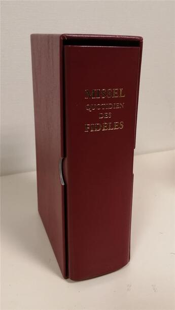 Couverture du livre « Missel quotidien des fidèles : rouge (3e édition) » de Abbe Daniel Joly aux éditions Clovis