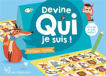 Couverture du livre « Devine qui je suis ! animaux rigolos » de Atelier Cloro aux éditions 1 2 3 Soleil