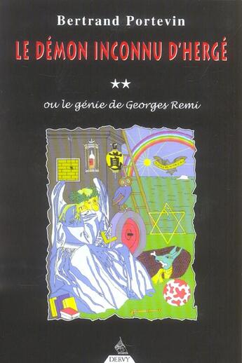 Couverture du livre « Le demon inconnu d'herge » de Bertrand Portevin aux éditions Dervy