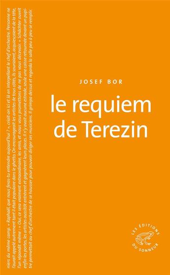 Couverture du livre « Le requiem de Terezin » de Josef Bor aux éditions Editions Du Sonneur