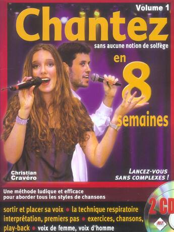 Couverture du livre « Chantez en 8 semaines - methode de chant » de Hit aux éditions Hit Diffusion