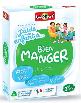 Couverture du livre « J aide mon enfant a bien manger » de  aux éditions Bioviva