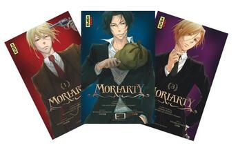 Couverture du livre « Moriarty : t.1 à t.3 » de Ryosuke Takeuchi et Hikaru Miyoshi aux éditions Kana