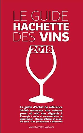 Couverture du livre « Guide hachette des vins (édition 2018) » de  aux éditions Hachette Pratique