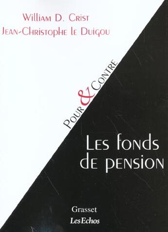 Couverture du livre « Les fonds de pension » de Crist William D aux éditions Grasset