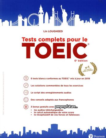 Couverture du livre « Tests complets pour le toeic 6e edition » de Lin Lougheed aux éditions Pearson